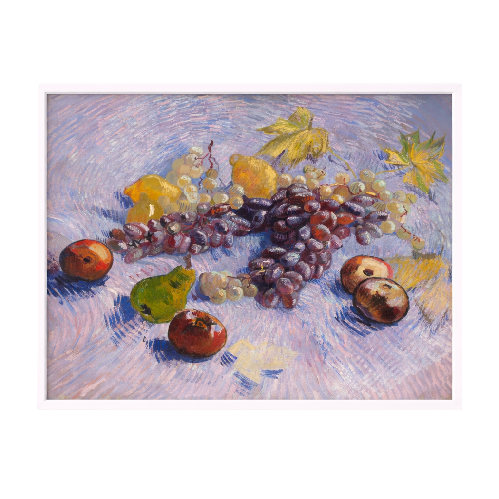 Grapes, Lemons, Pears, and Apples