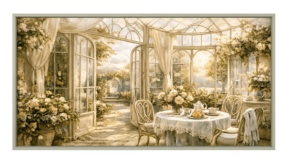 Morning Tea in the Conservatory