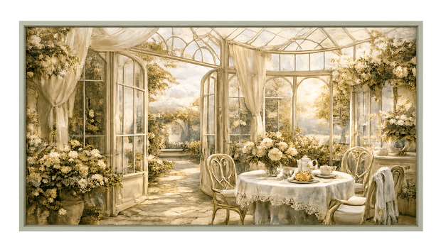 Morning Tea in the Conservatory