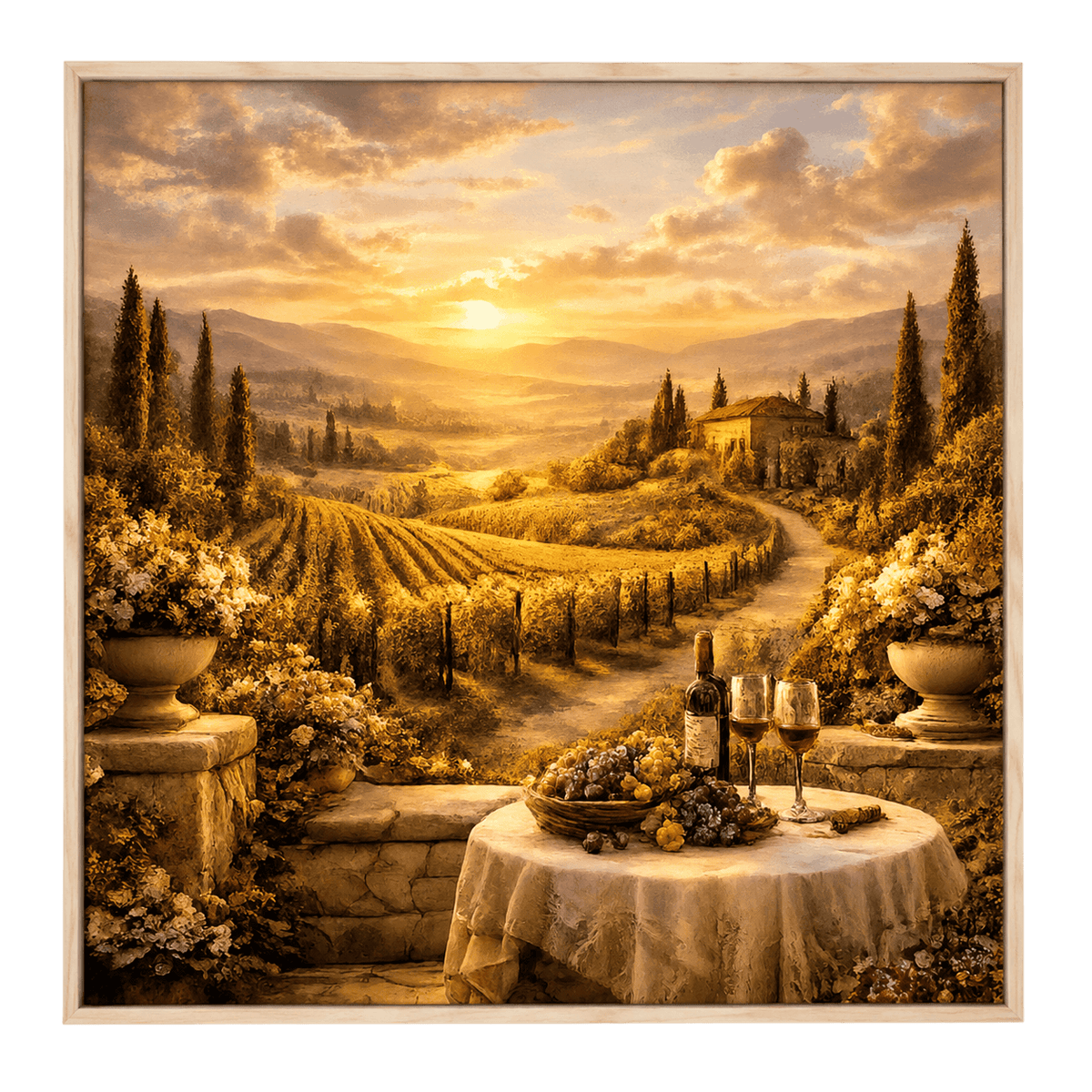 Golden Hour Vineyard