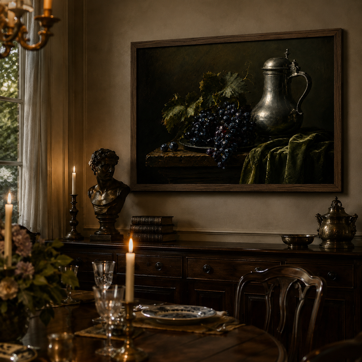 Grapes and Pewter