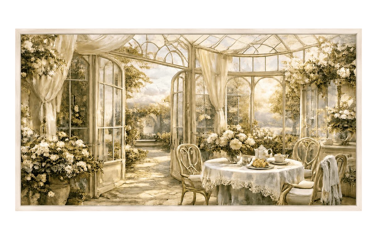 Morning Tea in the Conservatory