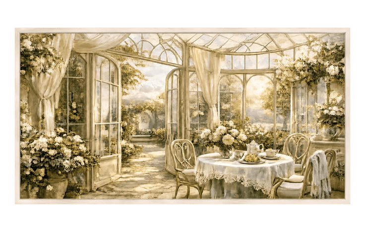 Morning Tea in the Conservatory