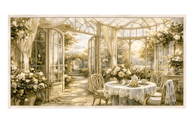 Morning Tea in the Conservatory