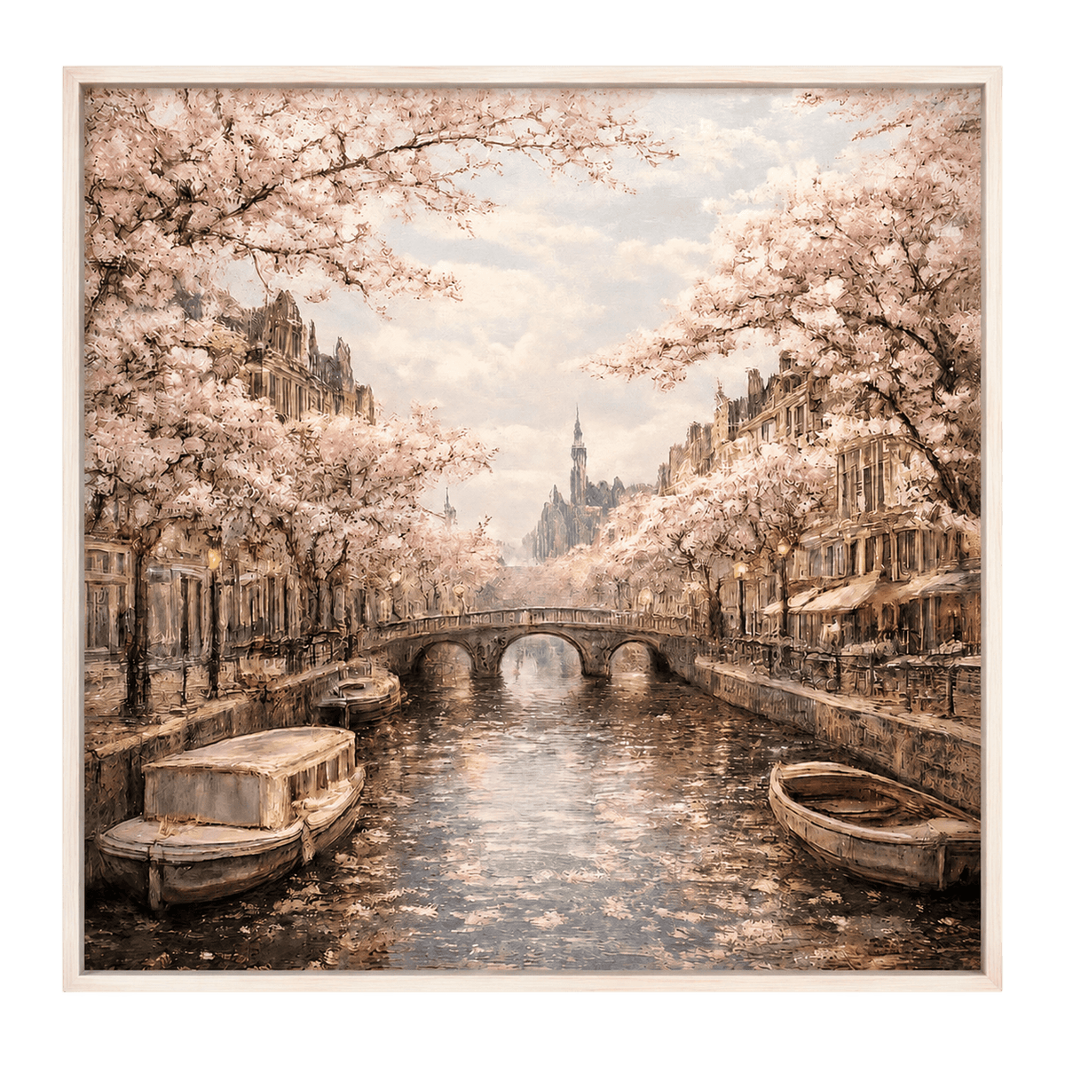 Cherry Blossoms Along the Canal