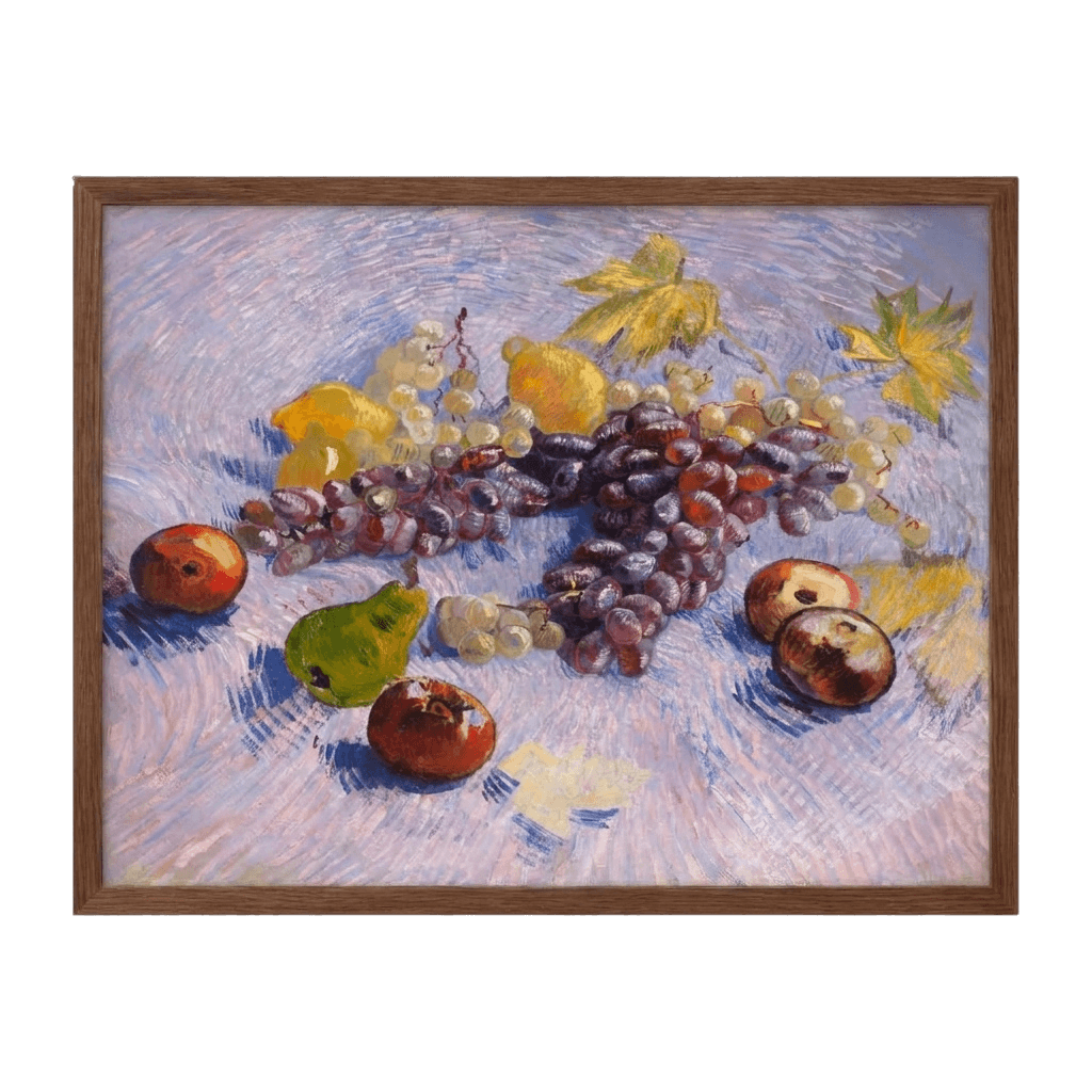 Grapes, Lemons, Pears, and Apples