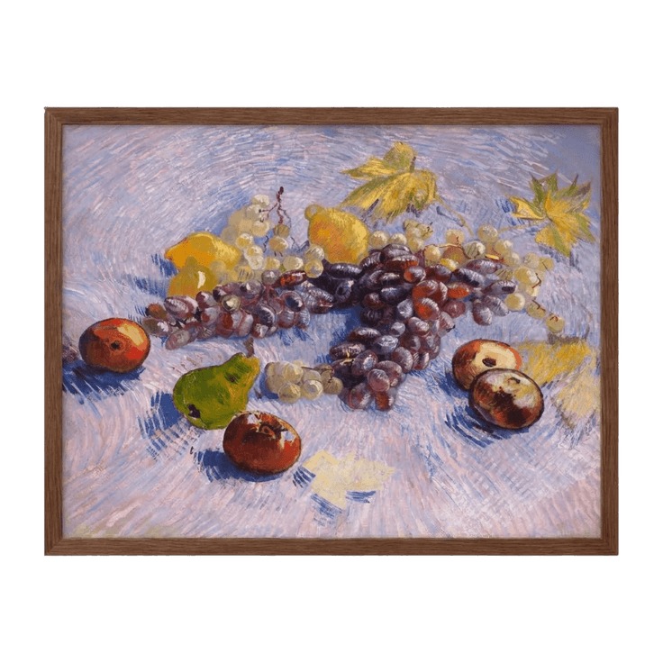 Grapes, Lemons, Pears, and Apples