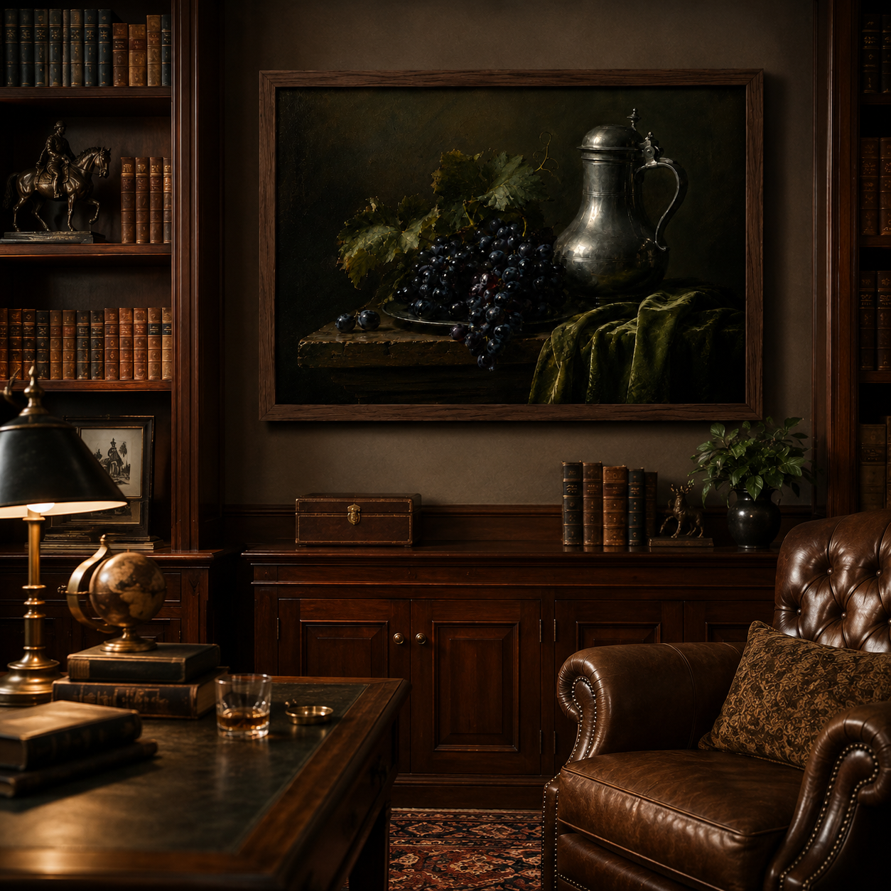 Grapes and Pewter