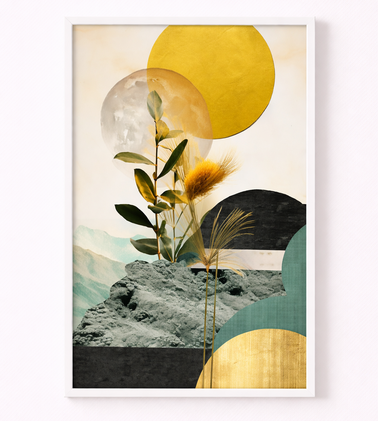 Abstract Mountain Bloom