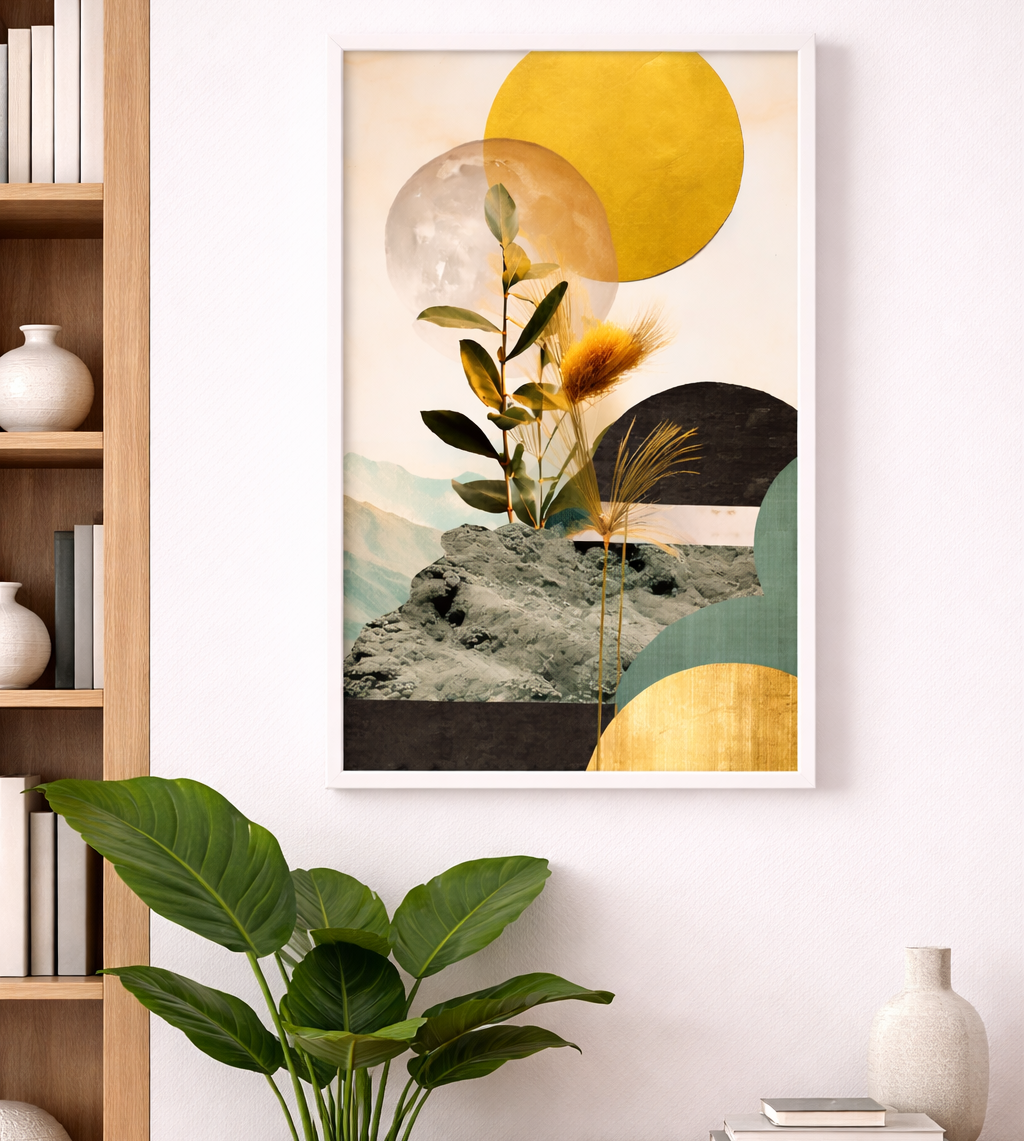 Abstract Mountain Bloom
