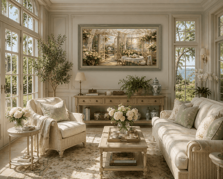 Morning Tea in the Conservatory