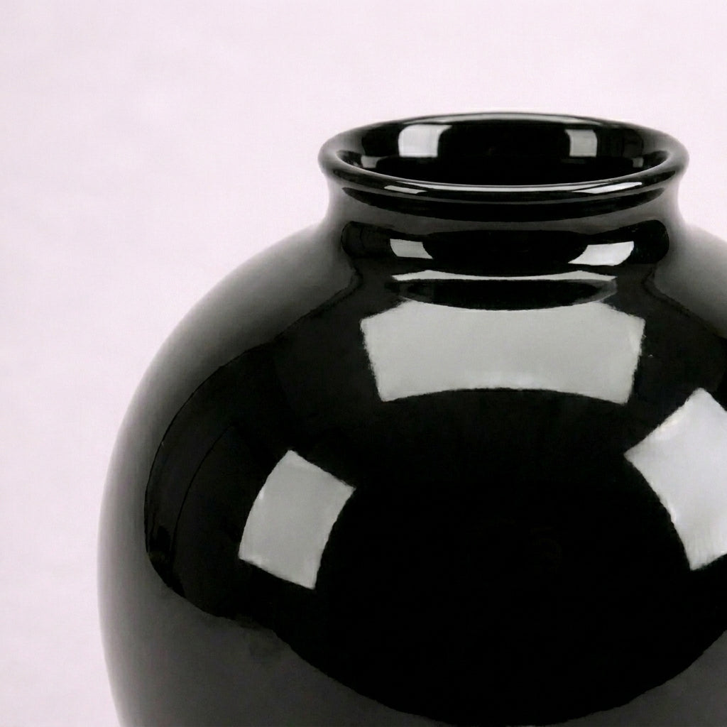 Obsidian Globe Vase