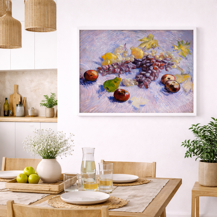 Grapes, Lemons, Pears, and Apples
