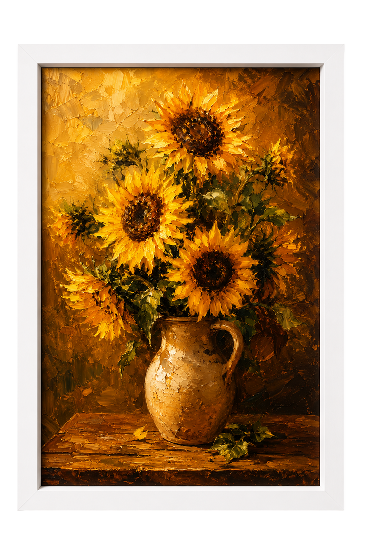 Sunflowers in a Pitcher
