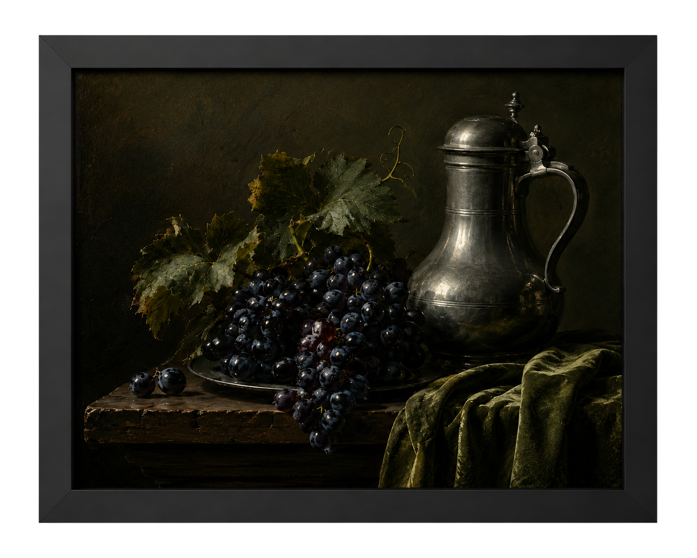Grapes and Pewter