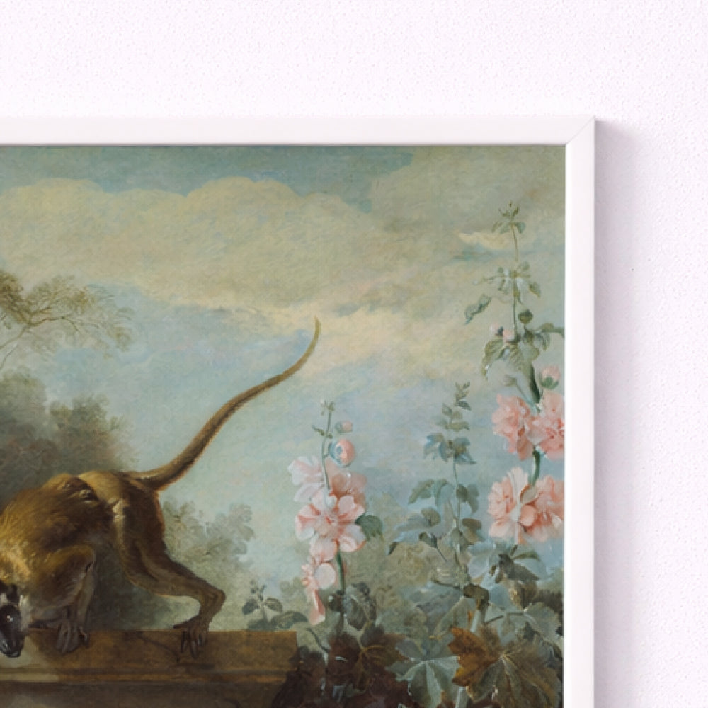 Still Life with Monkey, Fruits, and Flowers