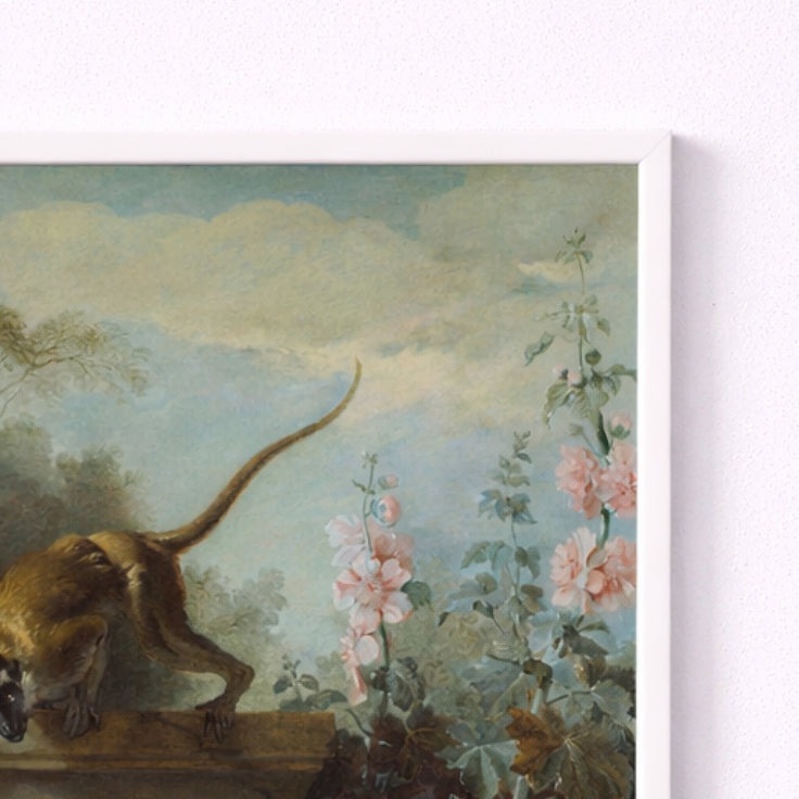 Still Life with Monkey, Fruits, and Flowers