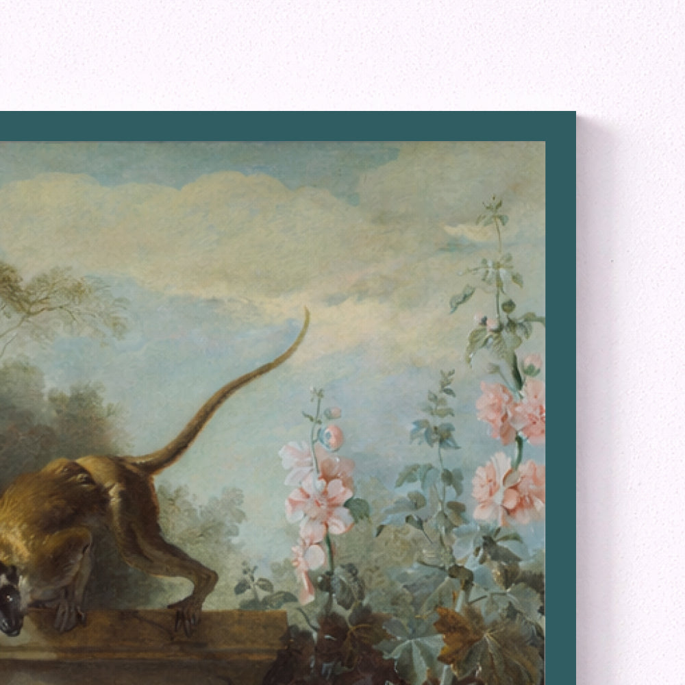 Still Life with Monkey, Fruits, and Flowers