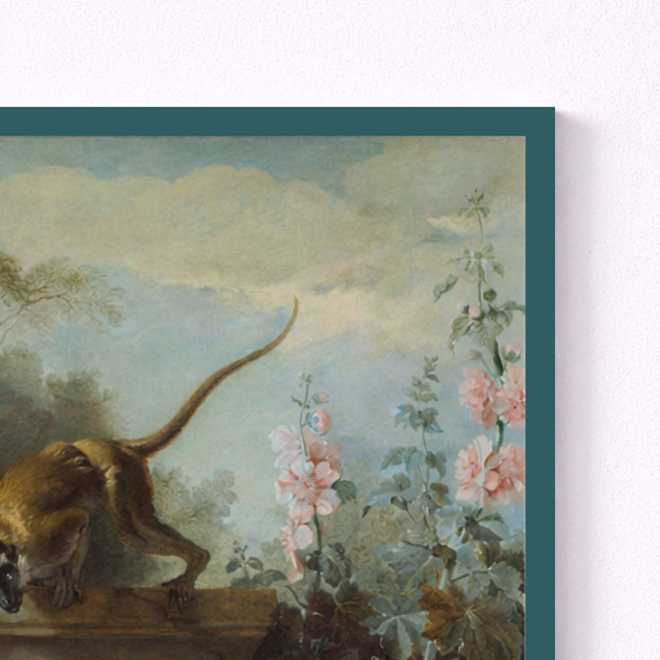 Still Life with Monkey, Fruits, and Flowers