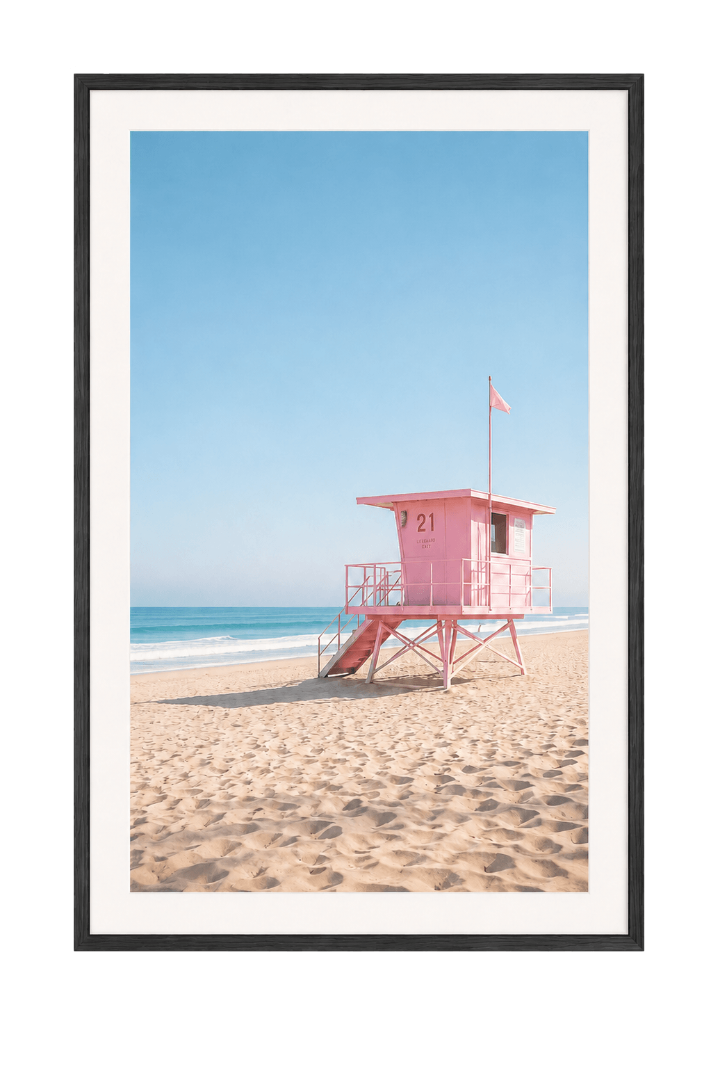The Pink Lifeguard Tower