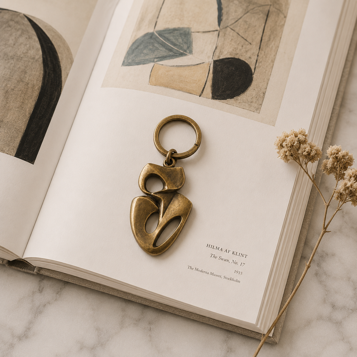 Abstract Shape Keychain